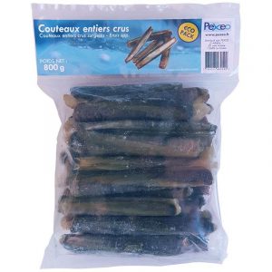 Couteaux entiers surgelés Pexeo ECO 800 g