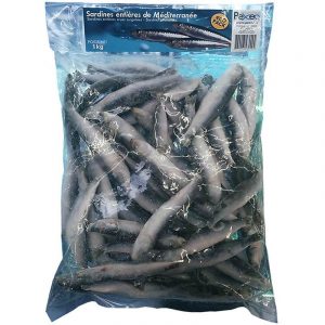 Sardines entières de Méditerranée surgelées Pexeo ECO 1 kg