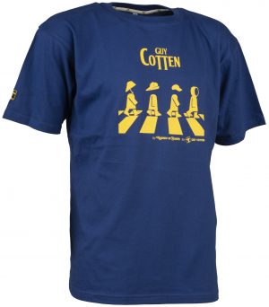 T-shirt Passage Bonhommes bleu Guy Cotten