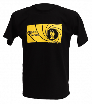 T-shirt Permis de Pêcher Guy Cotten noir